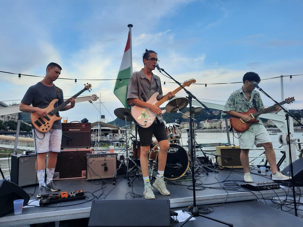 Pontoon concert in Budapest.